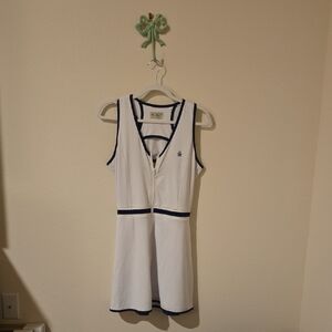 Original Penguin White and Black Trim Mini Dress